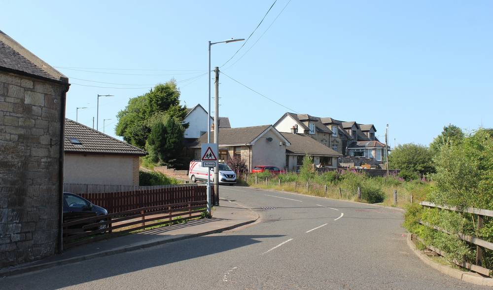 View up Coalburn Road from Coalburn Brig