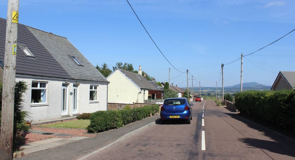 The last part of Bellfield Road before the countryside