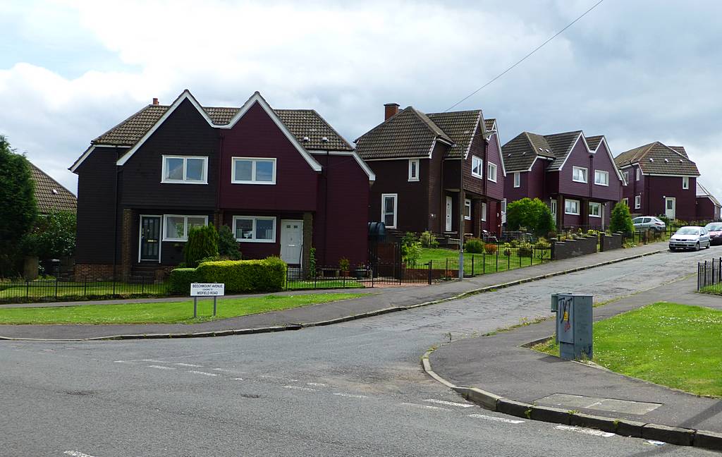 Beechmount Avenue off Bellfield Road. July 2014.
