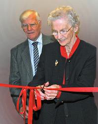 Mrs Maureen Hamilton opening the Heritage Centre
